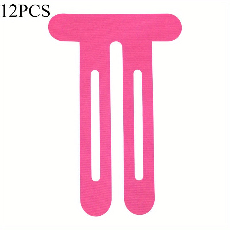 12 Pieces Pre-Cut Knee Sports Patches – Elastic Muscle Tape for Knee & Ankle Support