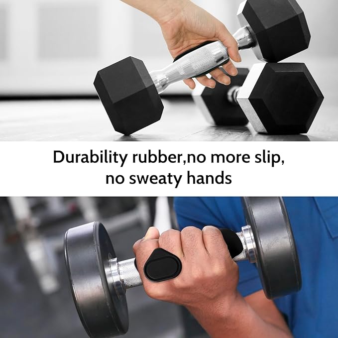 Manueklear 2PCS Anti-Slip Fitness Grip Pads – Silicone Palm Protectors for Cable Attachments & Barbells