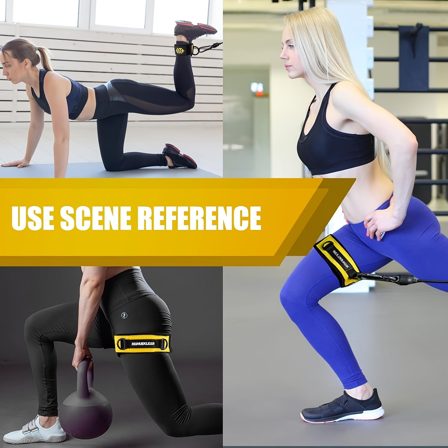 MANUEKLEAR Blood Flow Restriction Leg Straps – Secure & Portable Training Bands