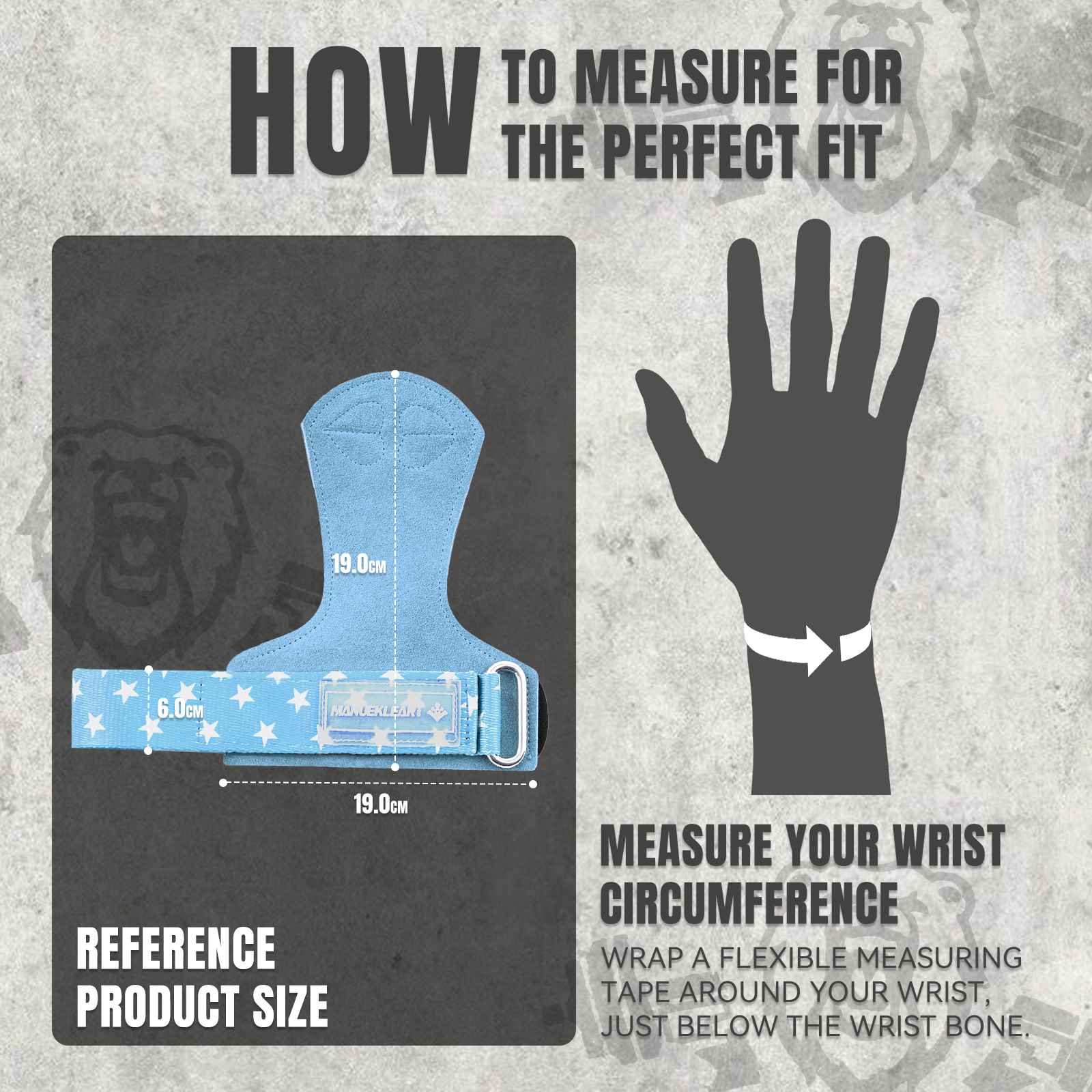 MANUEKLEAR Stylish Double Leather Lifting Straps | Cushioned Wrist Support