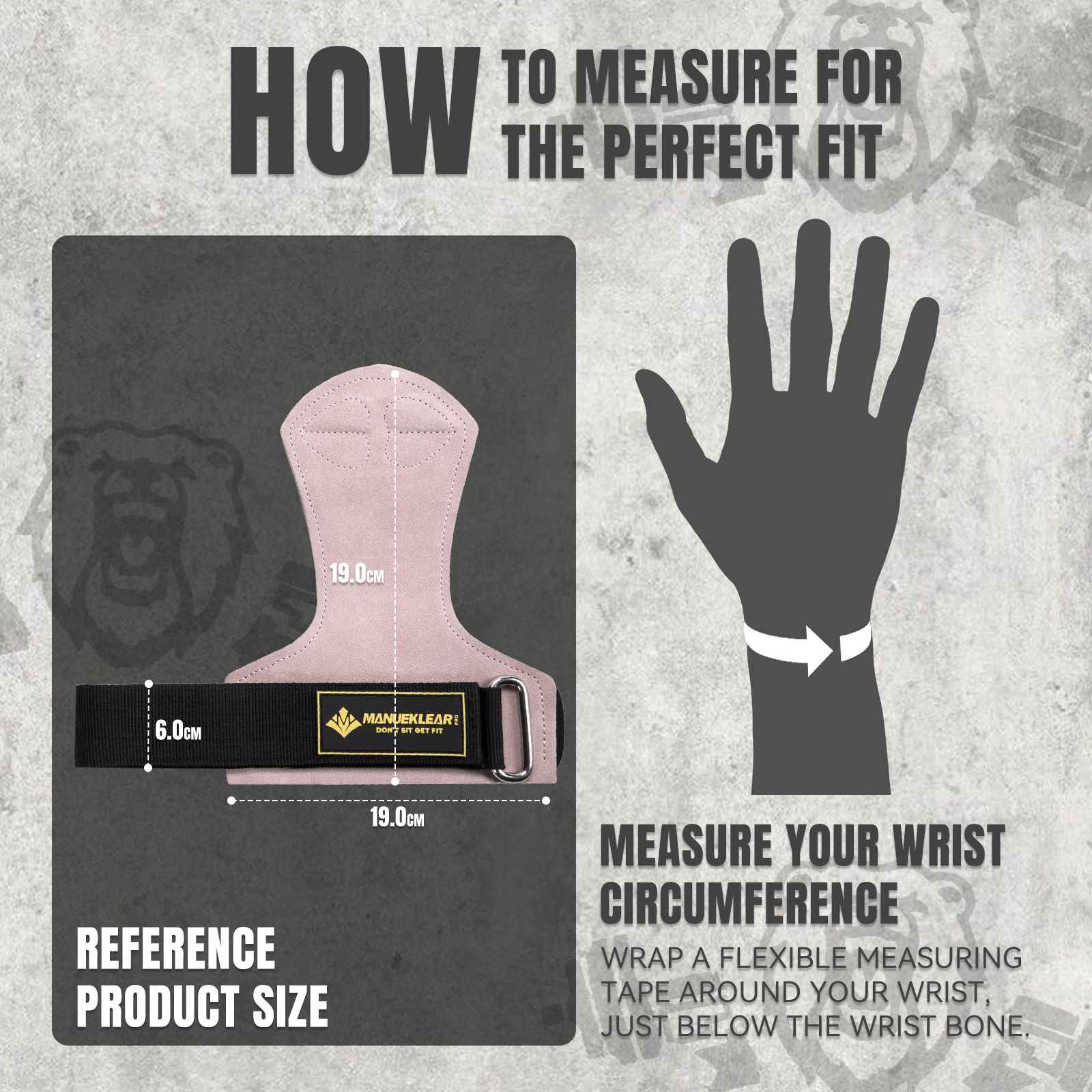 MANUEKLEAR Stylish Double Leather Lifting Straps | Cushioned Wrist Support