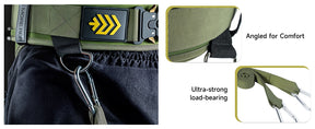 Adjustable belt for weighted dips