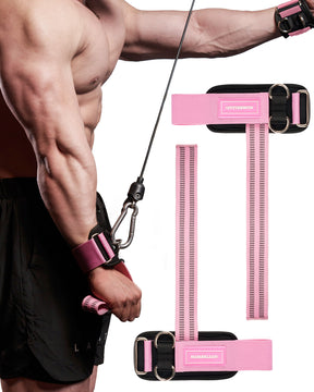 MANUEKLEAR Non-Slip Weightlifting Wrist Straps – D-Ring Gym Lifting Straps with Cushioned Support for Men & Women