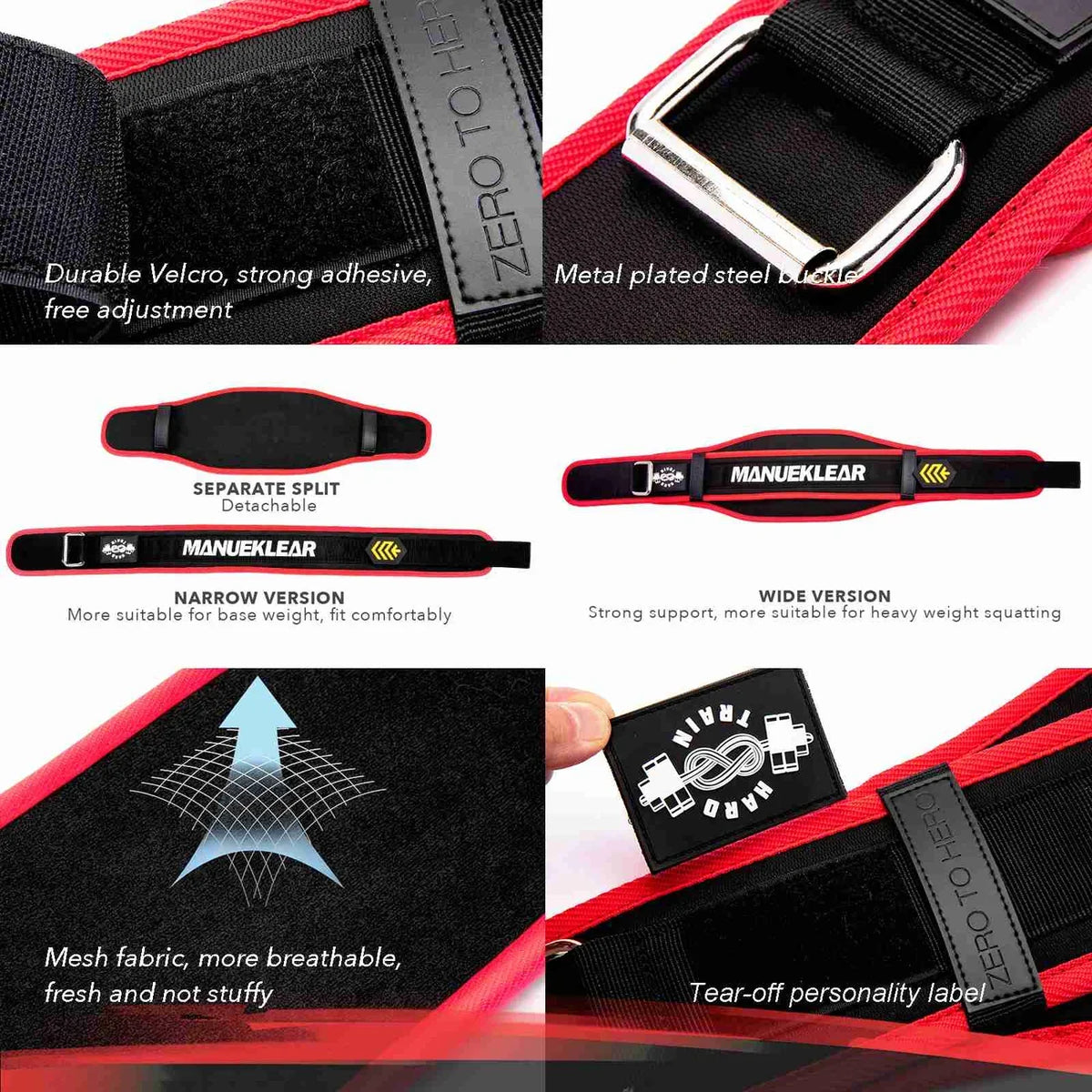 MANUEKLEAR gym weight belt