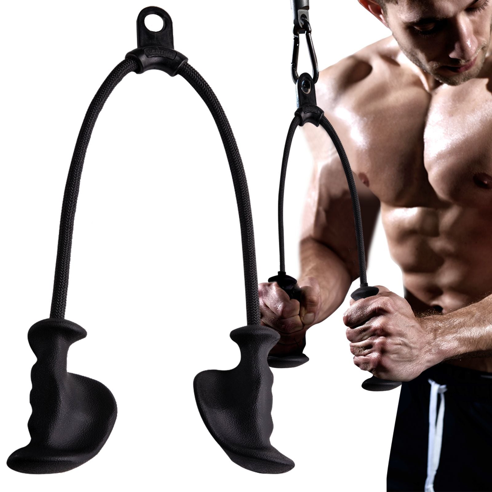 Ergonomic Triceps Rope