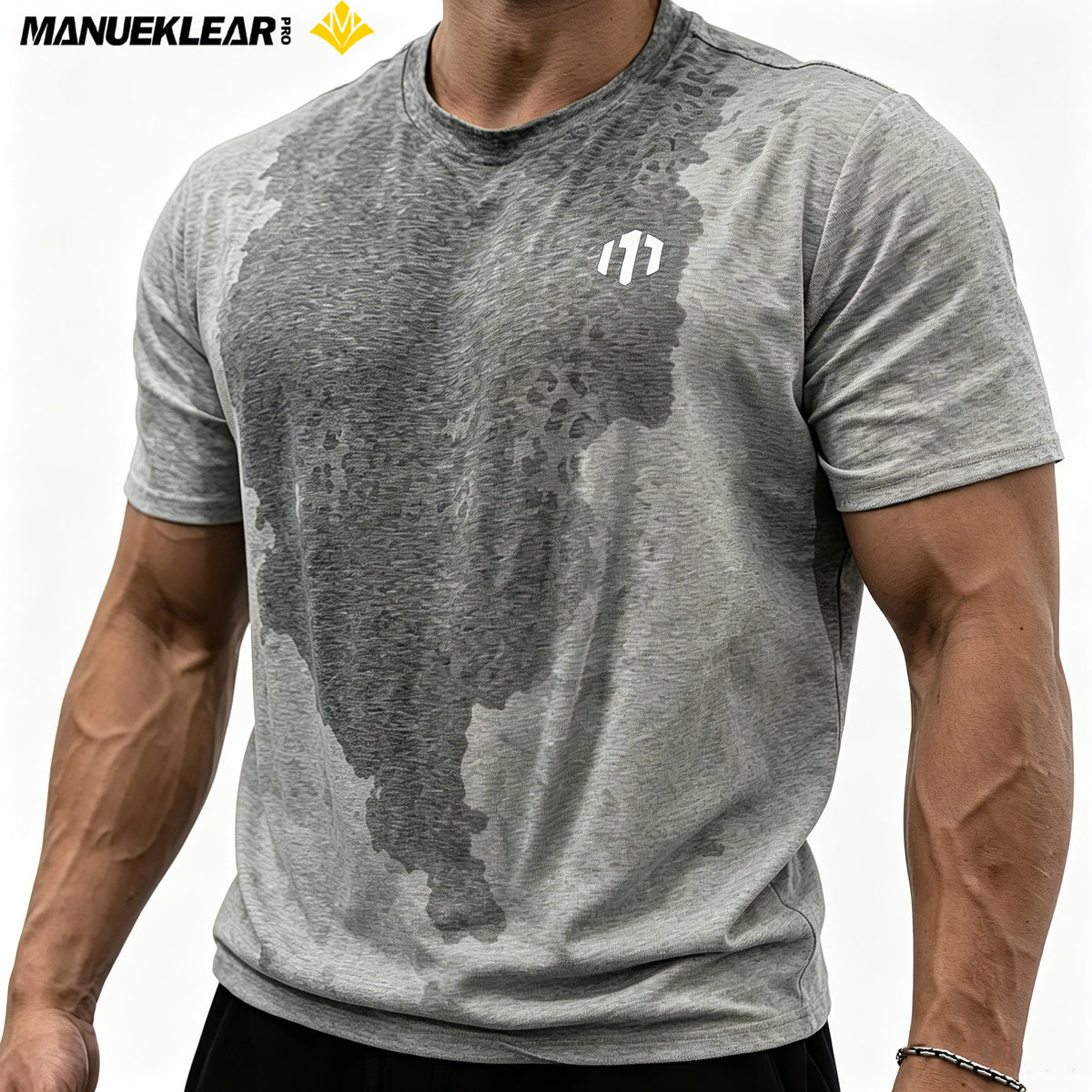 MANUEKLEAR Sweat-Reveal Leopard Gym Tee