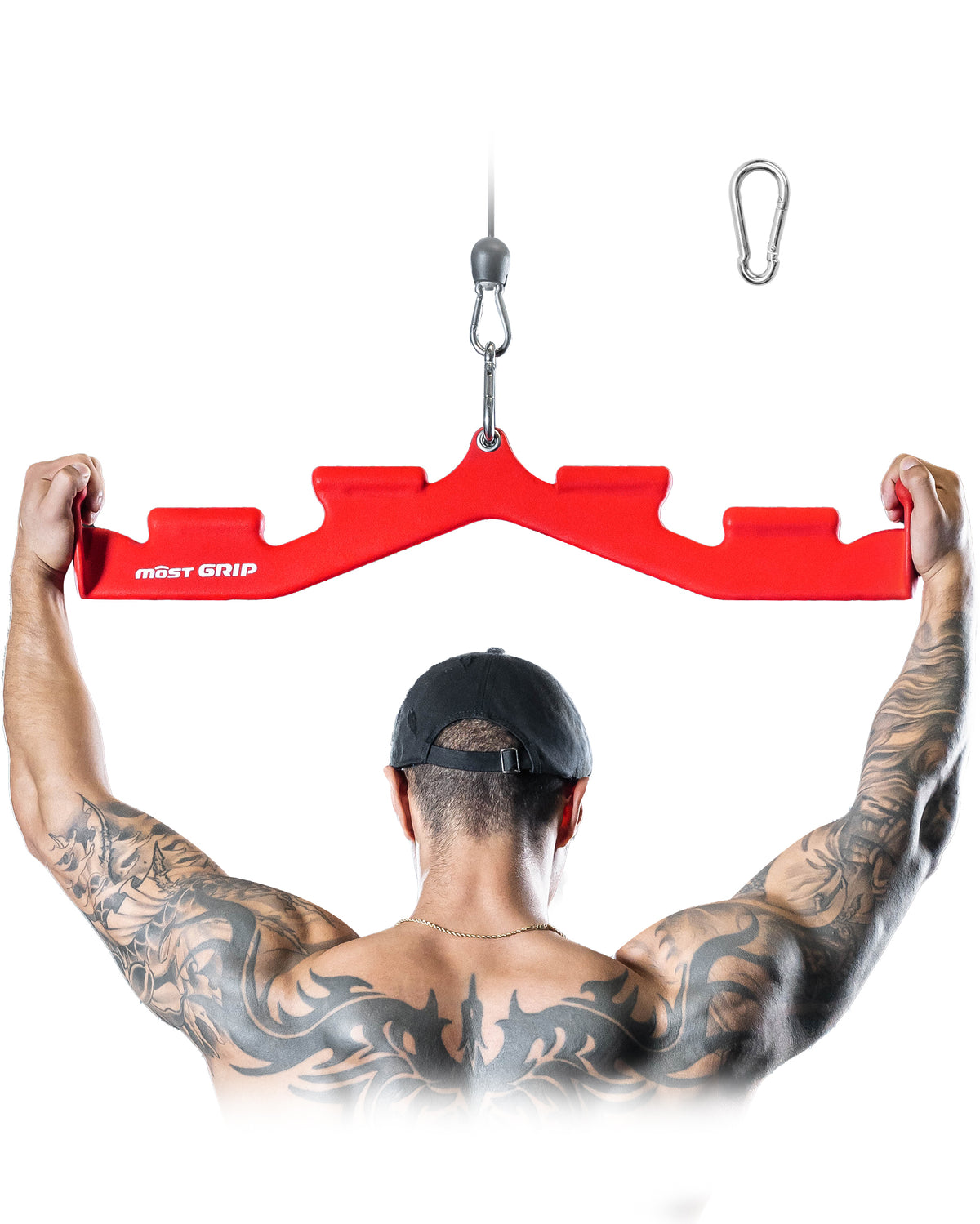 MOST GRIP LAT Pull Down Bar with 6 Ergonomic Handles