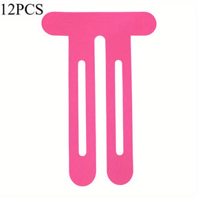 12 Pieces Pre-Cut Knee Sports Patches – Elastic Muscle Tape for Knee & Ankle Support