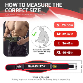 MANUEKLEAR gym weight belt