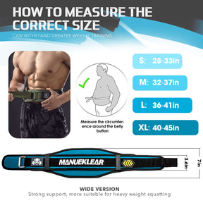 MANUEKLEAR Weight Lifting Belt