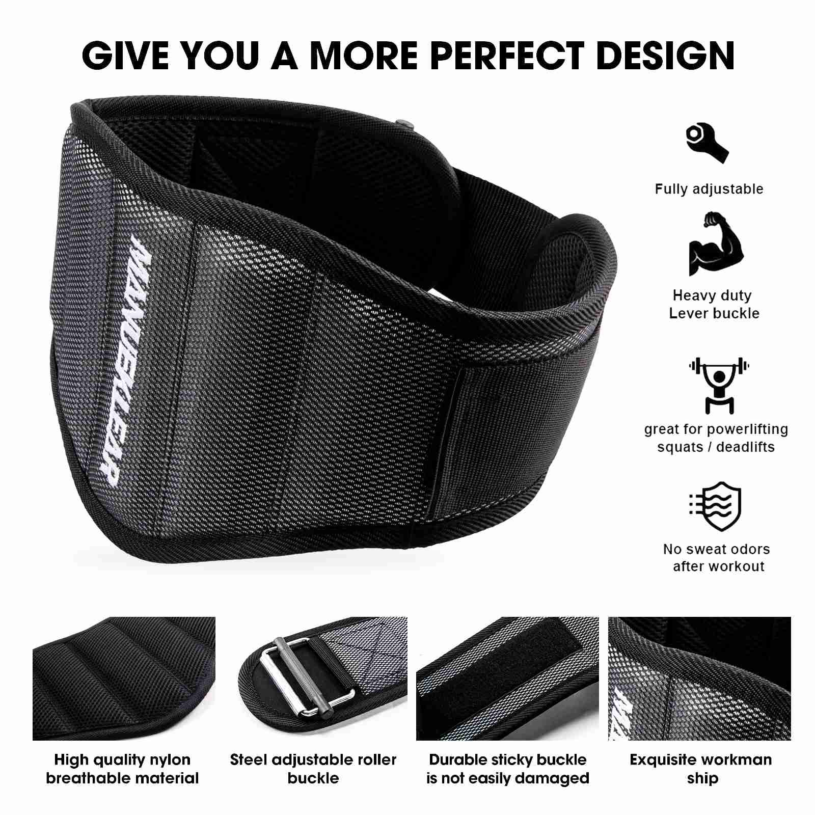 Weight Lifting Belt 5 3 Wide Comfortable Workout Weight Lifting Belt For  Men Womens Weight Lifting Belts For Squat Deadlift Weightlifting Belt For  Men Women Back Support, Check Out Today's Deals Now