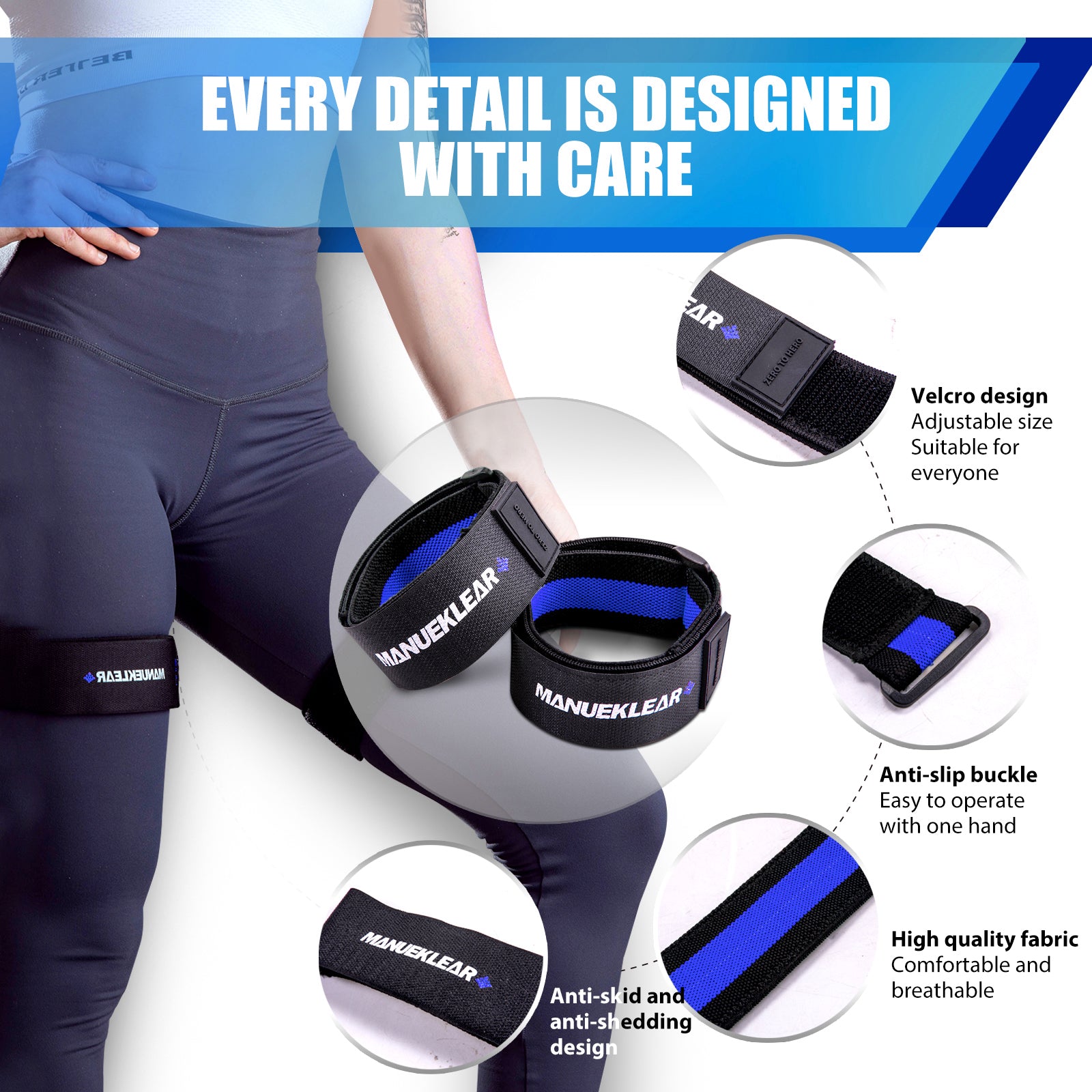 Blood Flow Restriction Bands for Muscle Growth – Occlusion Training Straps for Arms & Legs