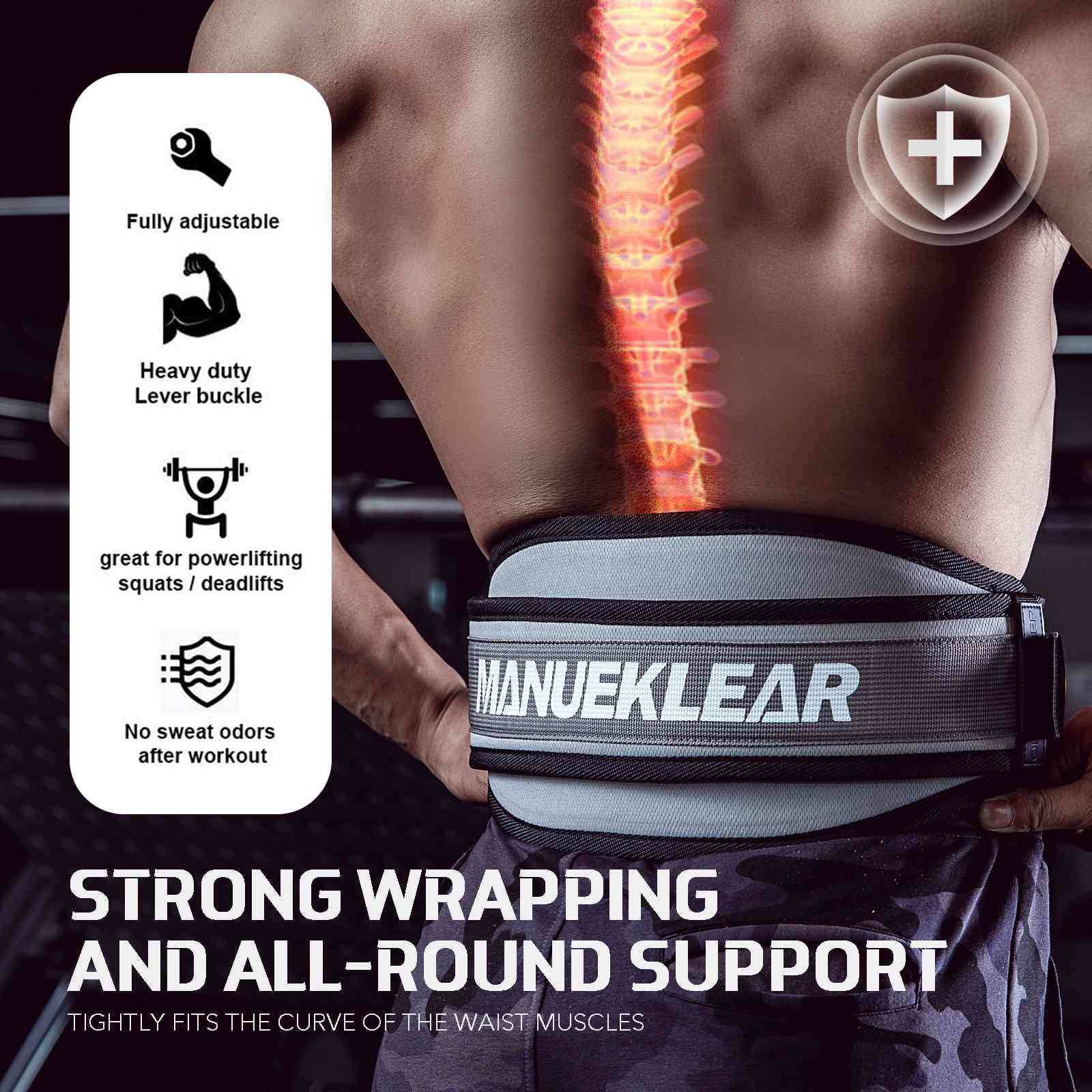 MANUEKLEAR Weight Lifting Belt