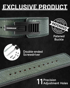 Quick-lock lever weightlifting belt