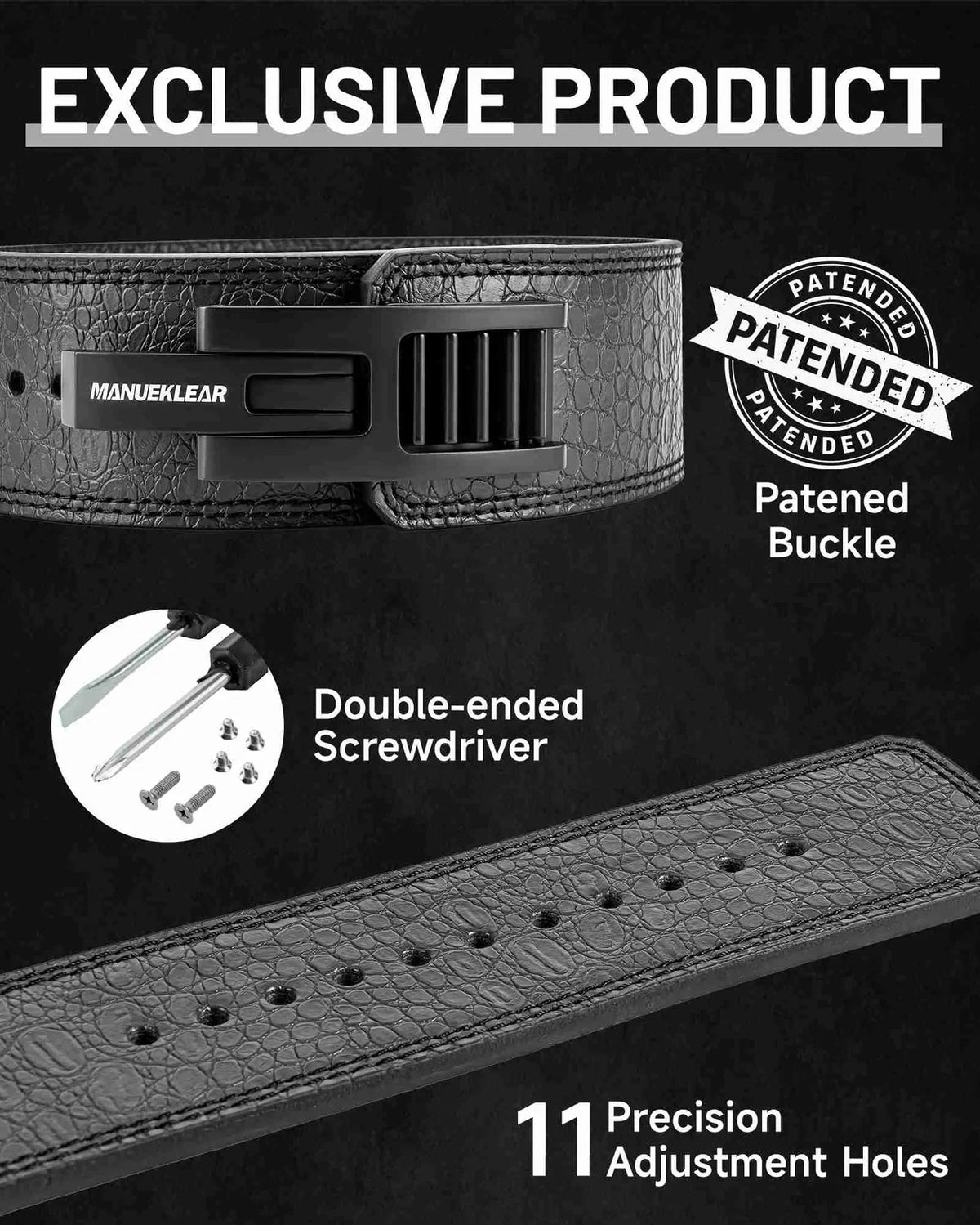 Quick-lock lever weightlifting belt