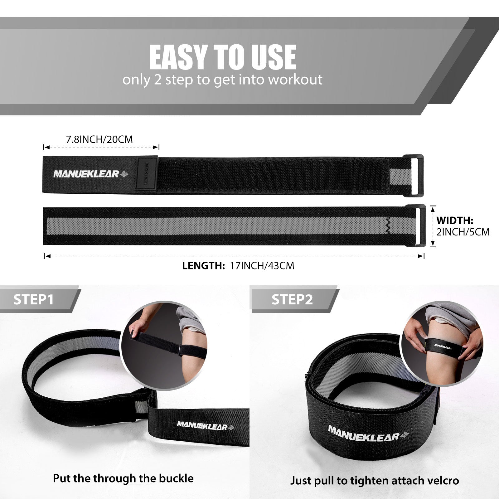 Blood Flow Restriction Bands for Muscle Growth – Occlusion Training Straps for Arms & Legs