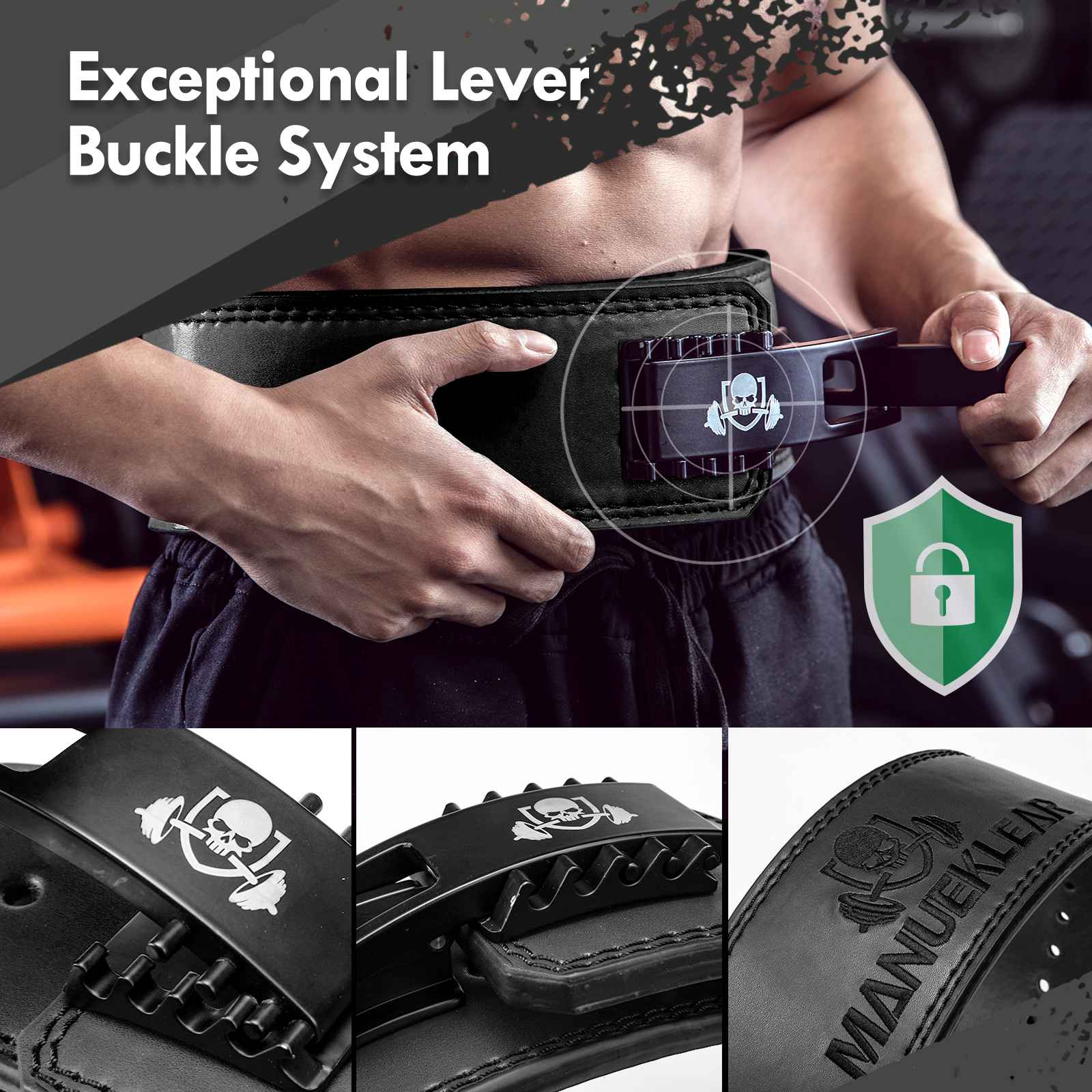  MHiL Quick Locking Weight Lifting Belt for Men