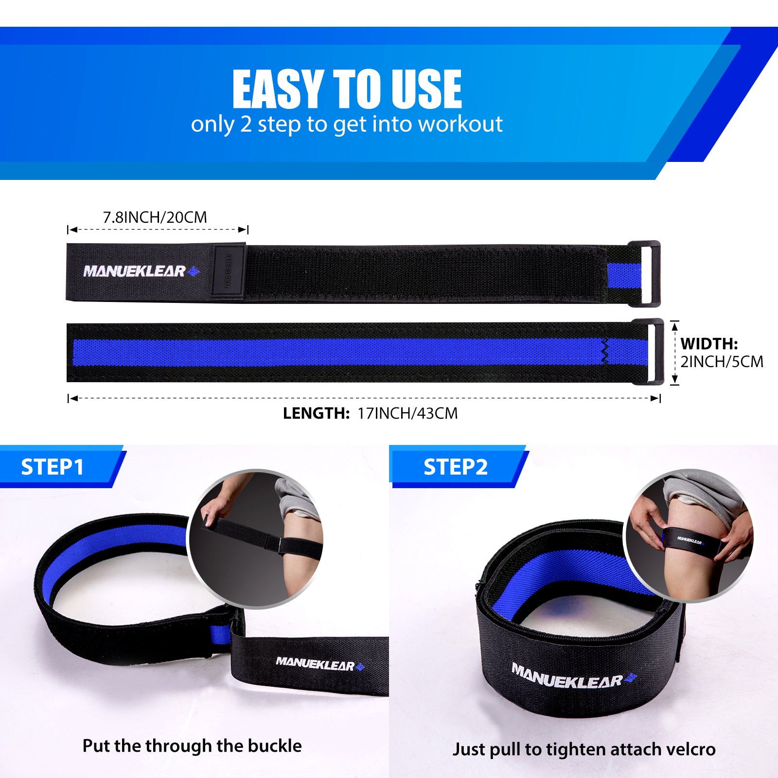 Blood Flow Restriction Bands for Muscle Growth – Occlusion Training Straps for Arms & Legs