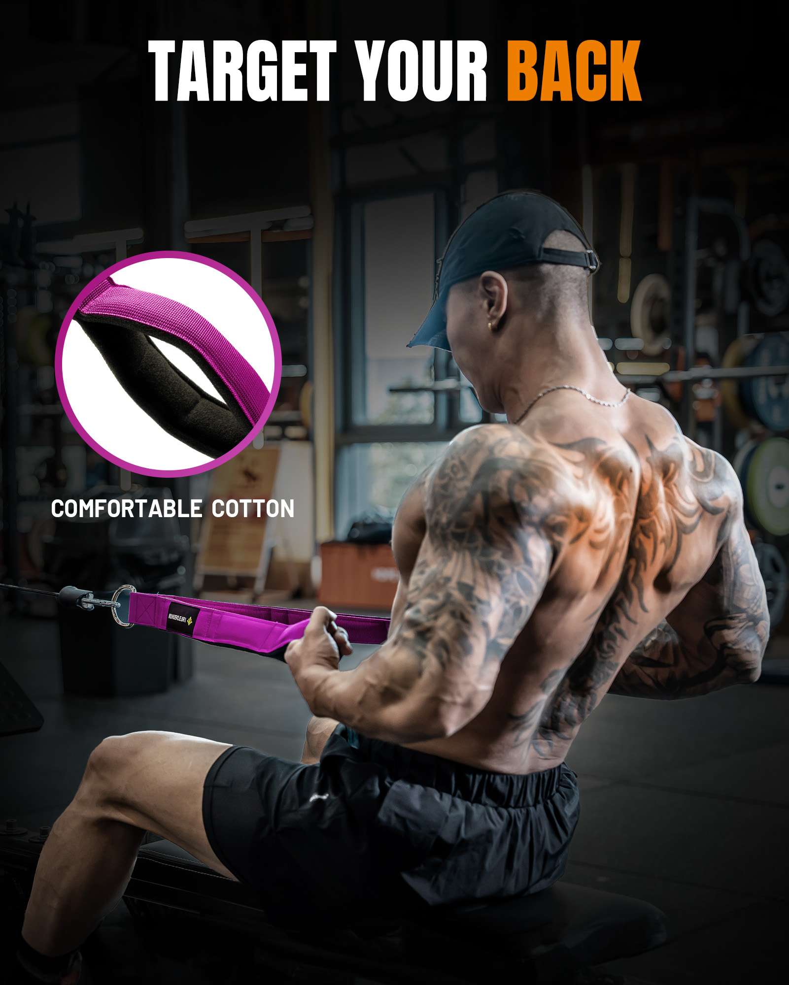 Tricep Rope Cable Attachments for Gym Use