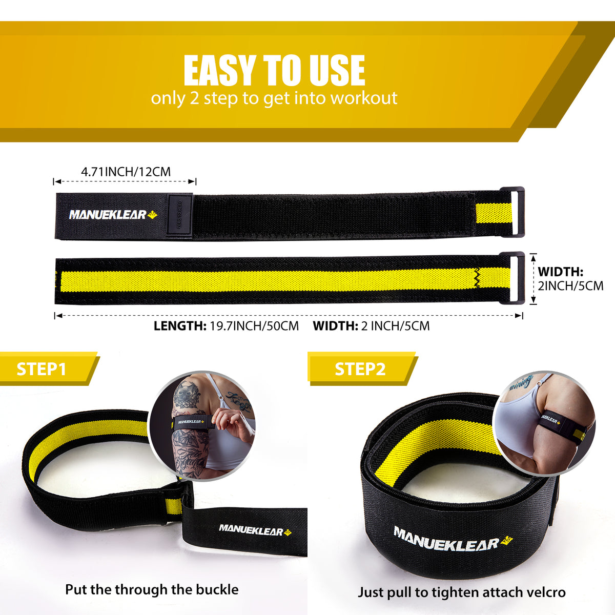 Blood Flow Restriction Bands for Muscle Growth – Occlusion Training Straps for Arms & Legs