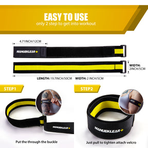 Blood Flow Restriction Bands for Muscle Growth – Occlusion Training Straps for Arms & Legs