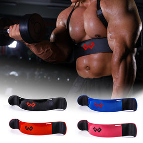Arm Blaster Bicep Curl Thick Aluminum Adjustable Bodybuilding Bicep Isolator Pink,Barbell Curl Assistant Arm Curl Bar