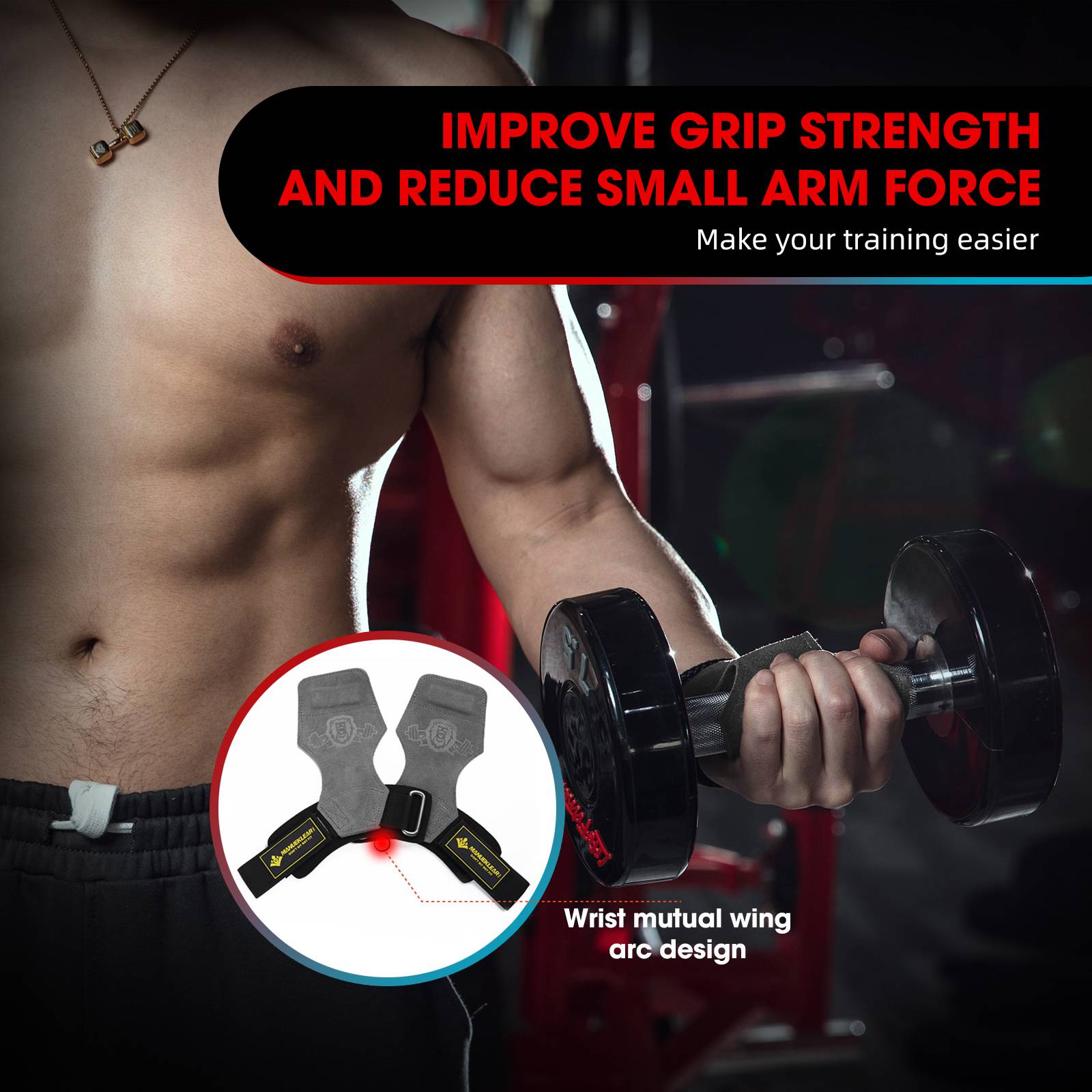 Hot Sale Weightlifting Wrist Straps For Men and Women