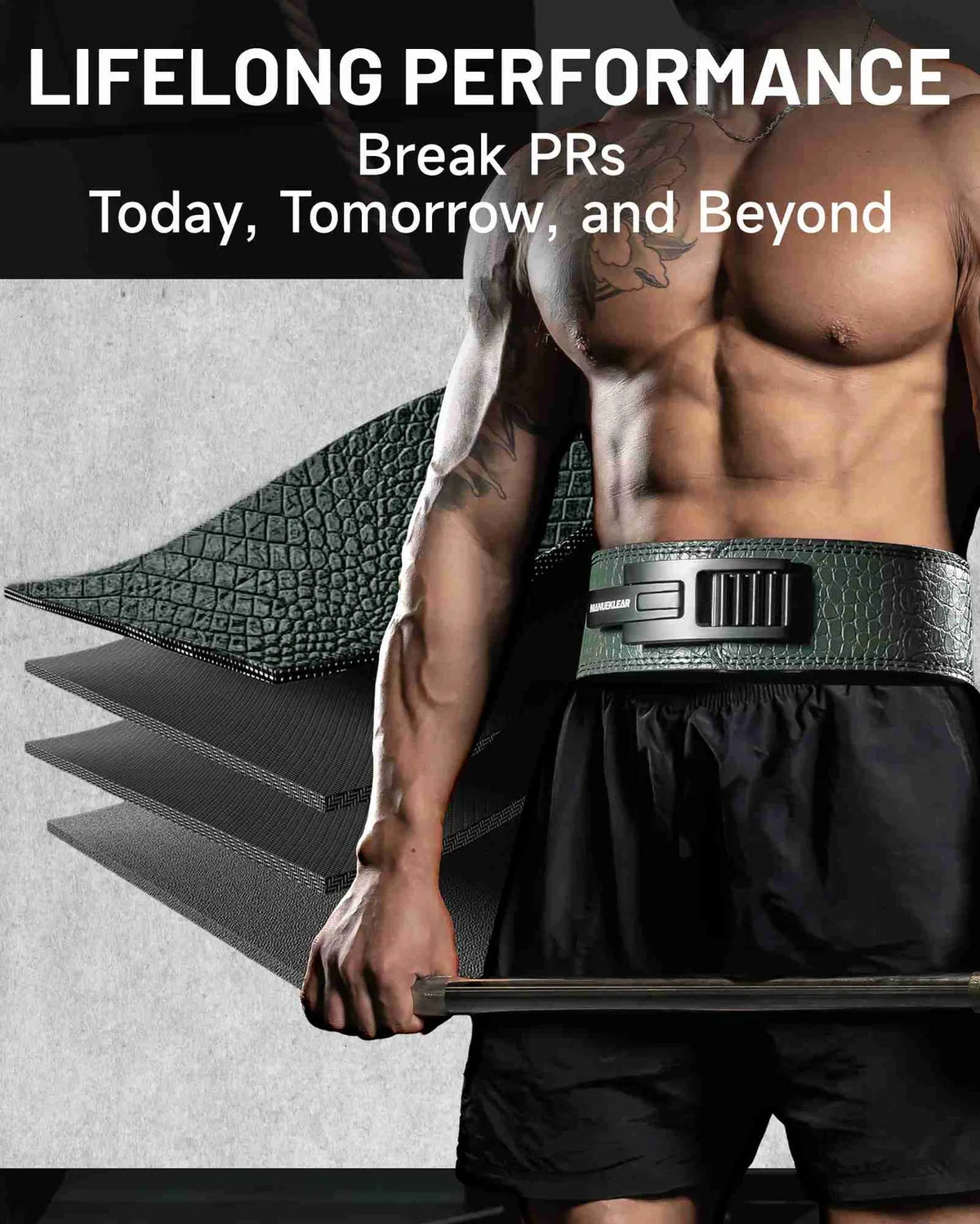 MANUEKLEAR quick-lock lifting belt