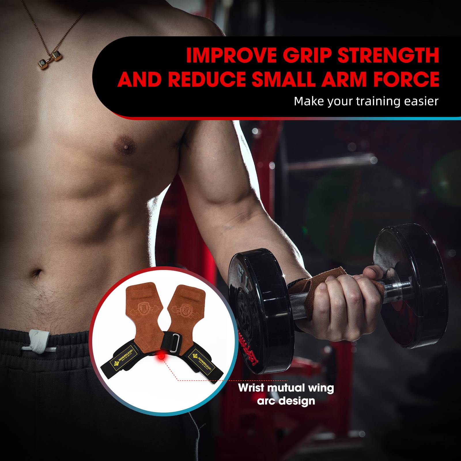 Hot Sale Weightlifting Wrist Straps For Men and Women