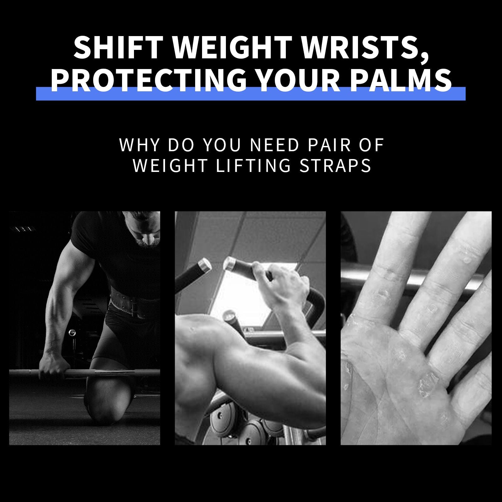 Hot Sale Weightlifting Wrist Straps For Men and Women