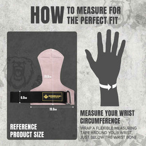 MANUEKLEAR  Stylish Double  Leather Lifting Straps | Cushioned Wrist Support