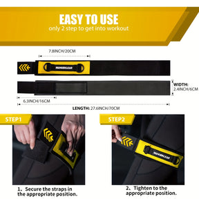MANUEKLEAR Blood Flow Restriction Leg Straps – Secure & Portable Training Bands