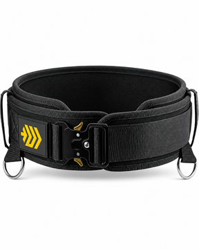 MANUEKLEAR 2-in-1 weighted dip belt in midnight black