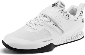 MANUEKLEAR professional squat and weightlifting shoes in bright white