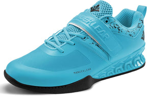 MANUEKLEAR professional squat and weightlifting shoes in peaceful blue