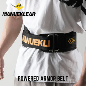 Manueklear Adjustable Weightlifting Back Support Belt – Durable Lumbar Protector for Squats, Deadlifts & Powerlifting