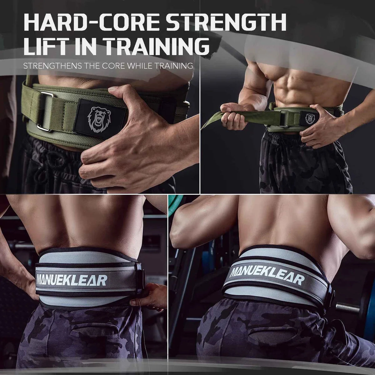 MANUEKLEAR gym weight belt