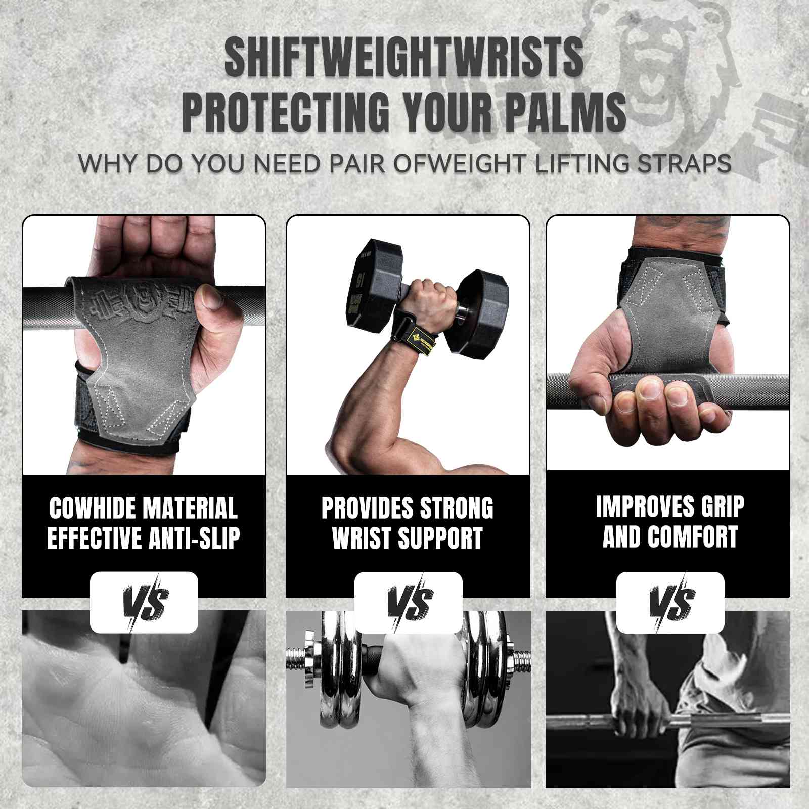 Hot Sale Weightlifting Wrist Straps For Men and Women