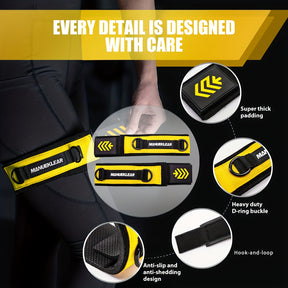 MANUEKLEAR Blood Flow Restriction Leg Straps – Secure & Portable Training Bands