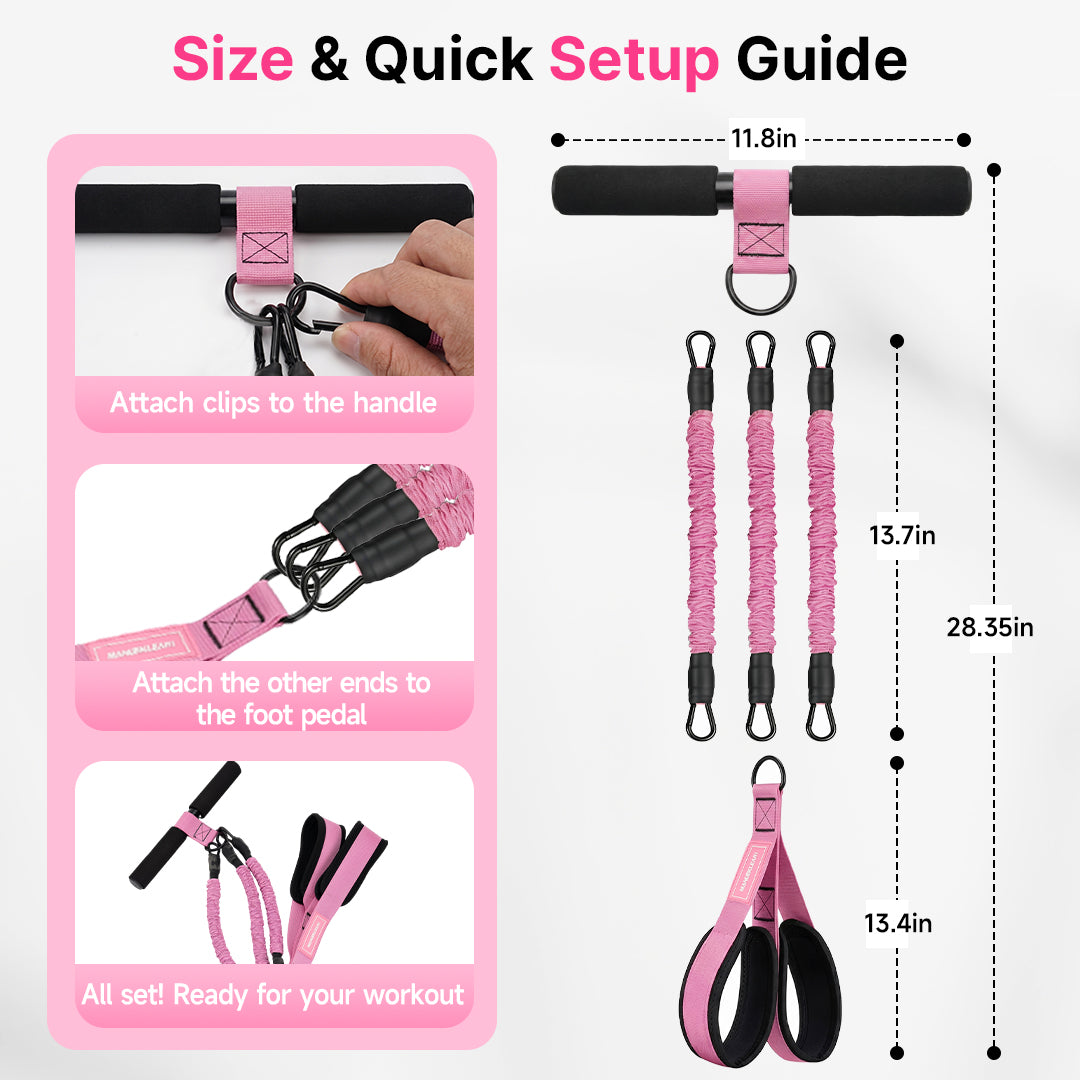 MANUEKLEAR Pedal Resistance Band Set