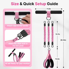 MANUEKLEAR Pedal Resistance Band Set