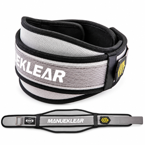 MANUEKLEAR breathable core-support lifting belt in misty gray