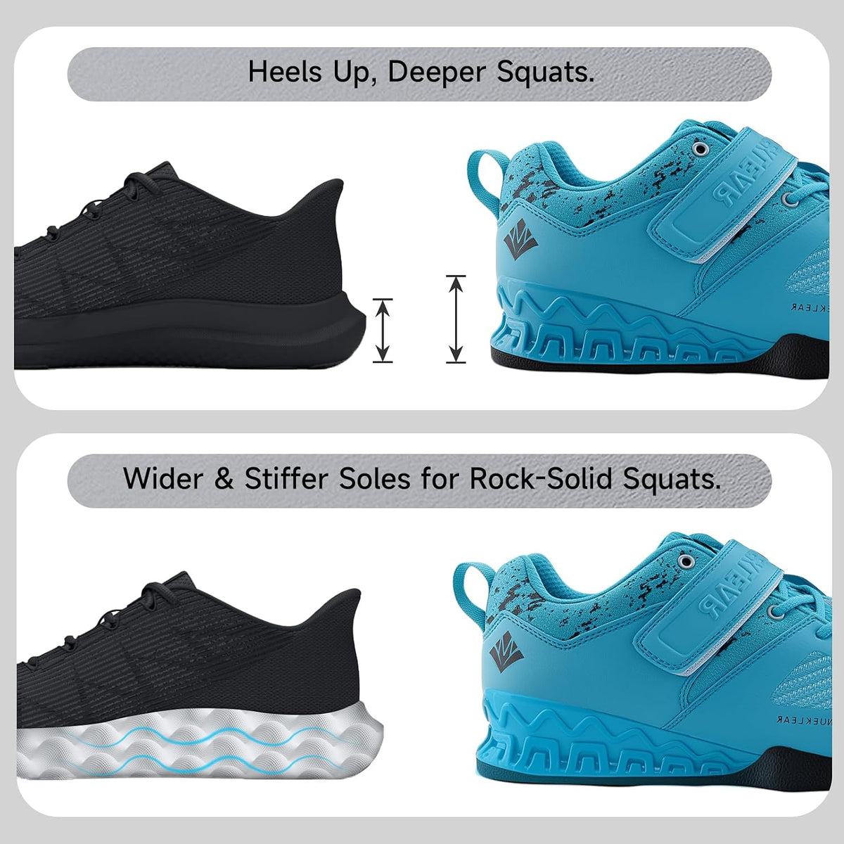 MANUEKLEAR squat shoes