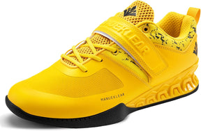 MANUEKLEAR professional squat and weightlifting shoes in lemon yellow