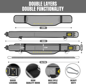 Adjustable belt for weighted dips