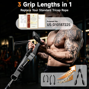 MANUEKLEAR multi-grip tricep rope