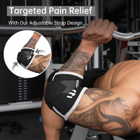 Adjustable Compression Elbow Wraps for Weightlifting(1 Pair)