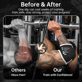 Adjustable Compression Elbow Wraps for Weightlifting(1 Pair)