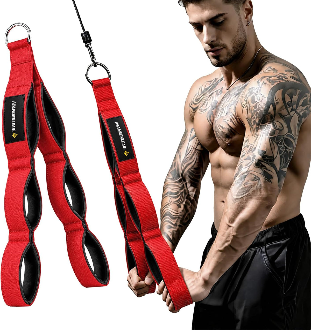 Cable machine tricep rope