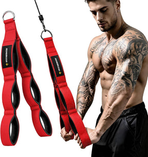 Cable machine tricep rope